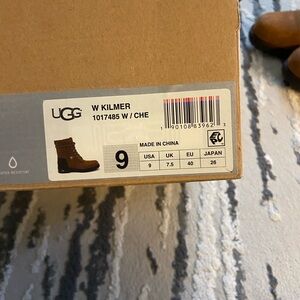 UGG Chestnut Leather Ankle Boots